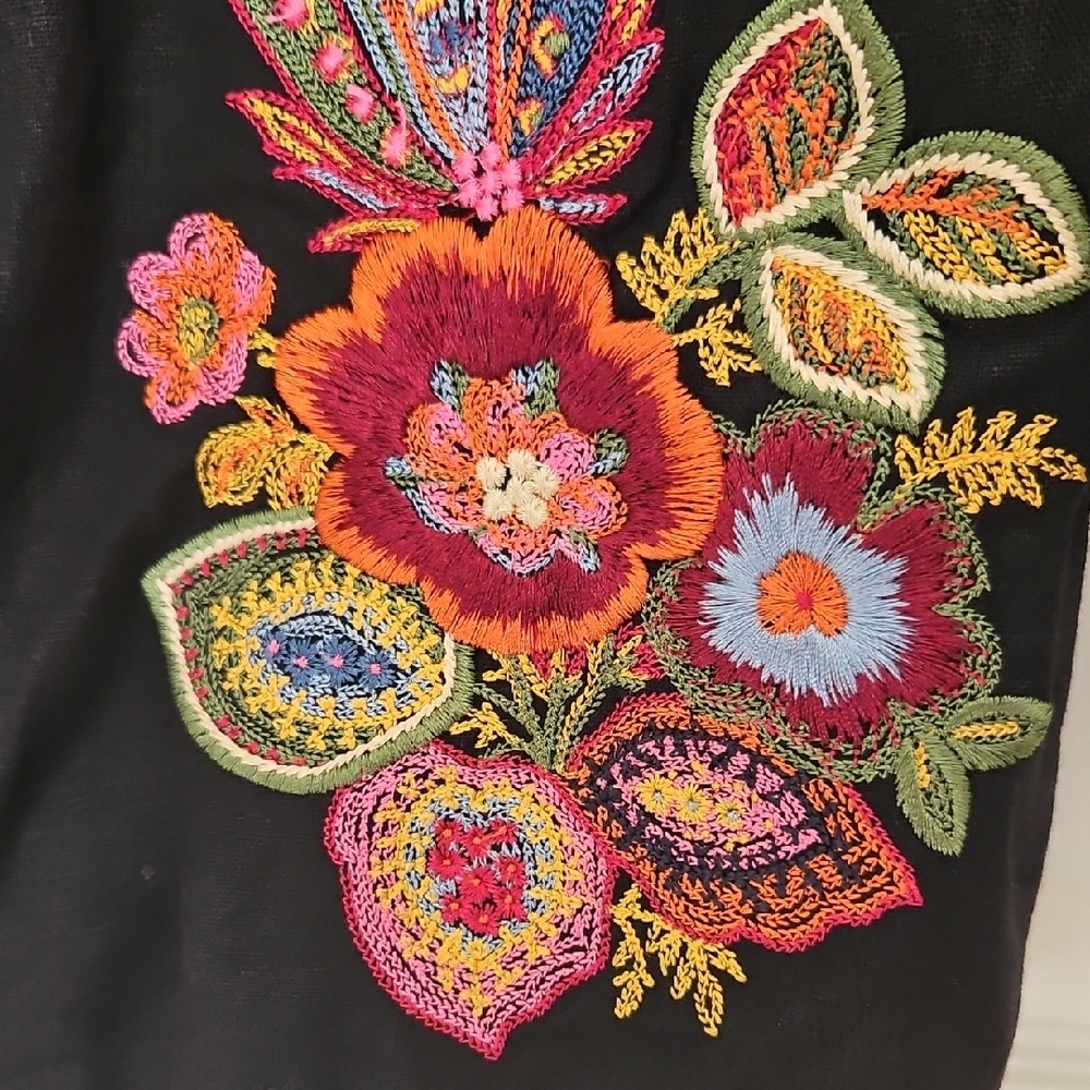 Dana Kay Vintage Embroidered Blazer Size 14 - Picture 6 of 9
